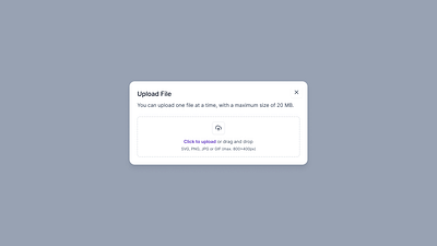 Upload File Popup Modal with User-Friendly Design autolayout ctabuttons design figmadesign popupmodal responsivedesign ui uidesign uploadfile uxdesign