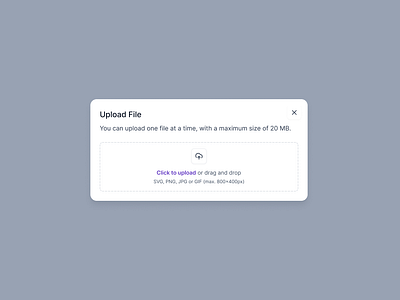 Upload File Popup Modal with User-Friendly Design autolayout ctabuttons design figmadesign popupmodal responsivedesign ui uidesign uploadfile uxdesign