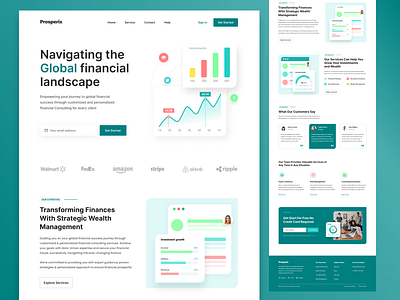 Business consulting website agency branding design illustration landing page ui uiux ux web design