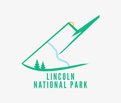 Daily Logo Challenge - National Park Logo: Lincoln National Park dailylogochallenge graphic design logo national park logo