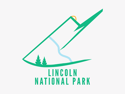 Daily Logo Challenge - National Park Logo: Lincoln National Park dailylogochallenge graphic design logo national park logo