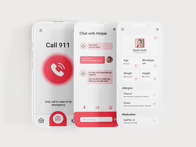 Emergency App for Children ui ux