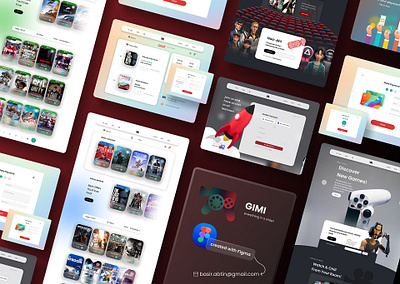 GIMI UI Design abtin basir branding graphic design logo ui visual identity design website