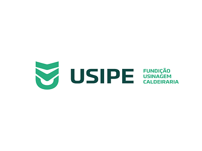 USIPE | Logo redesign fundição industria logo metalworking redesign usinagem