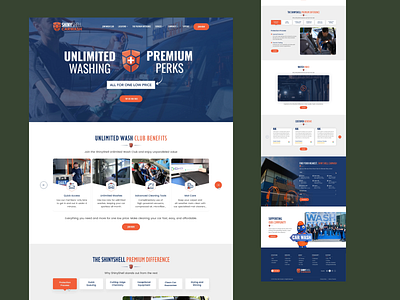 Website Redesign for ShinyShell Carwash app branding dashboard design design graphic design illustration landing page design logo ui uiux web design