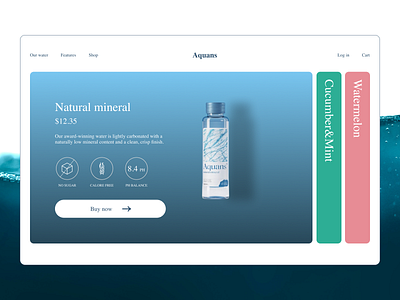 Water Brand Website branding color design logo ui ux web website