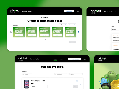 Cricket Marketing Tool b2b design promotions telcom ui uiux ux website wireless