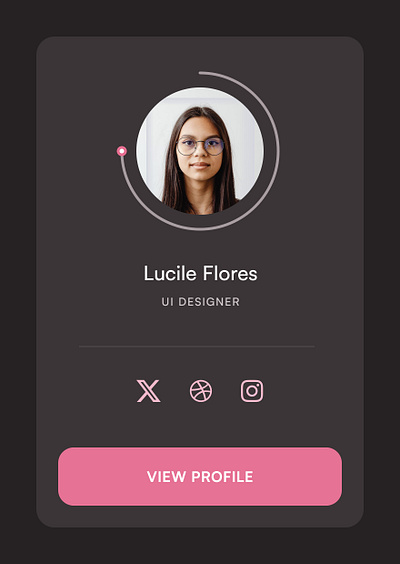 Profile card design design ui ux website