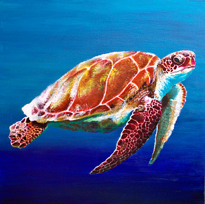 Sealife abstract acrylic acrylic art acrylic painting art art for sale diptych environment fine art modern art ocean painting polution realism sea turtle sealife tamk tampere university tampereen yliopisto turtule