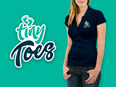 Tiny Toes branding graphic design logo