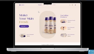 Micro Interaction for a Skincare Hero Section beauty beautyapp beautywebsite interaction interactiondesign prototype skincare skincareapp skincarewebsite uidesign uidesigner uiux uxdesigner