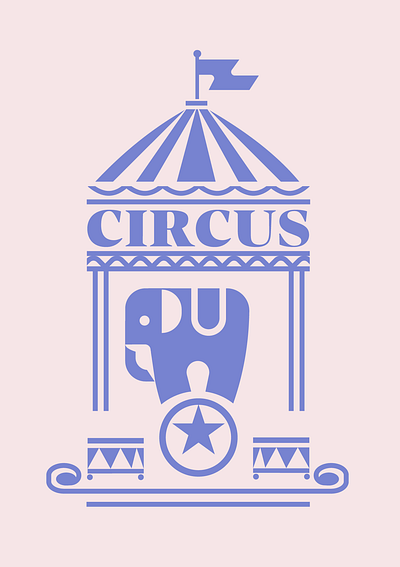 Circus poster animal branding circus design graphic design illustration logo logotype poster vector