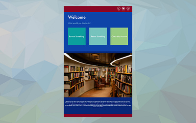 Library Kiosk Interface adobe adobexd dailyui design ui