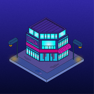 Isometric illustration 2D design graphic design illustration vector