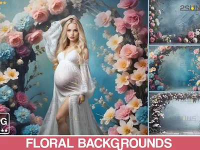 Floral Backgrounds, Digital Backdrop, Photo Overlay badges custom photo manipulation custom portrait custom retouching work digital backdrop graphic design image edit photo edit photo editing photo manipulation photo overlay photo overlays photoshop photoshop service skin retouching twitch