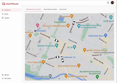 UX for Last mile delivery b2b dashboard delivery lastmile logistics ux web