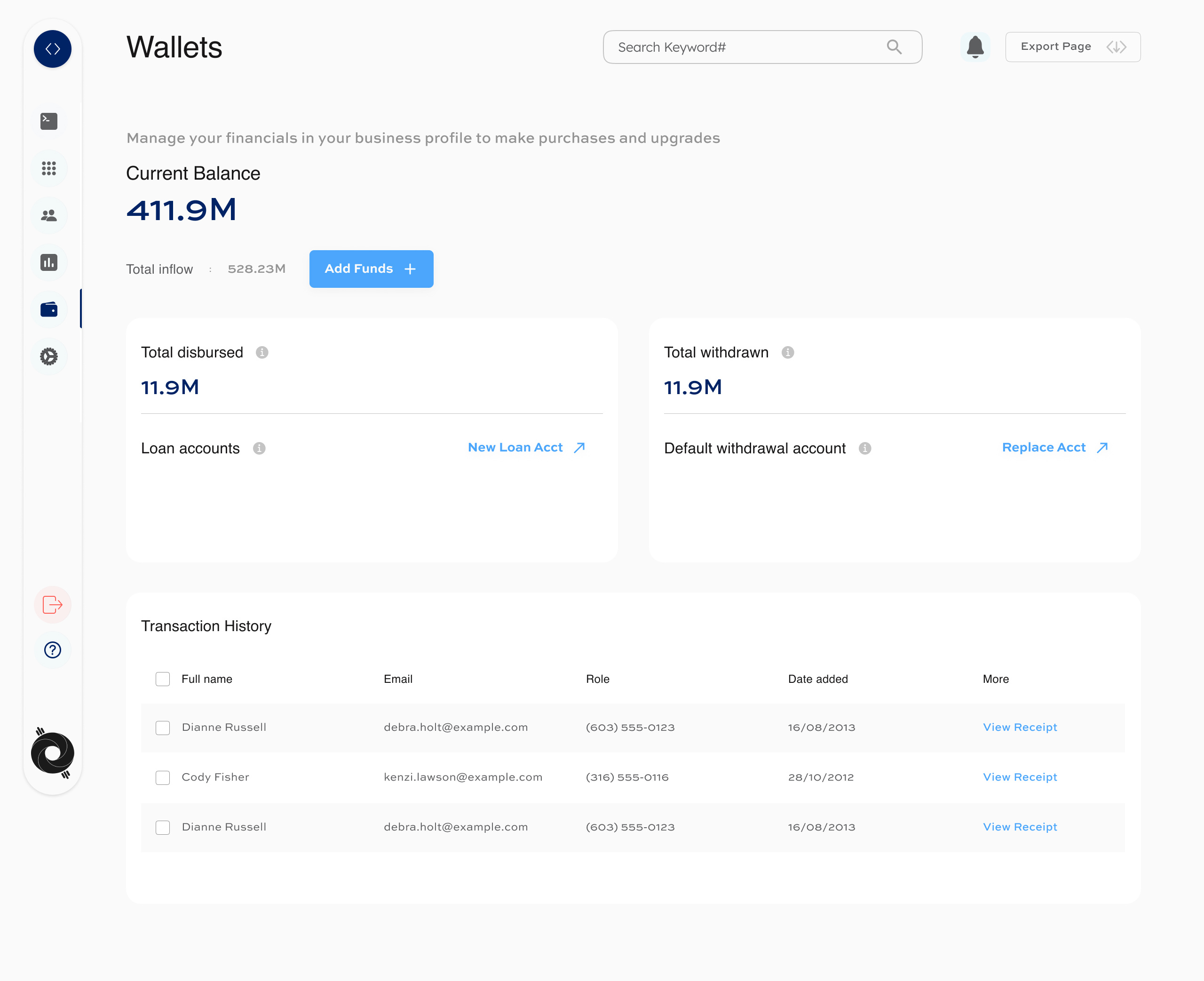 Web Wallet Design Thinking design thinking figma table design ui design user experience user interaction ux design web design web interface web page design