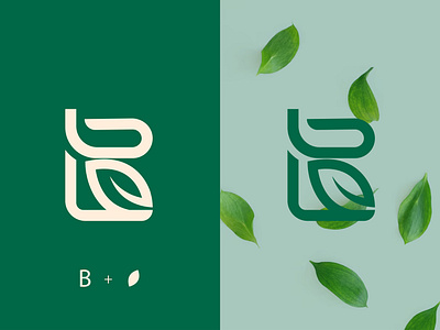 B and Leaf branding design graphic design logo logo design organic design