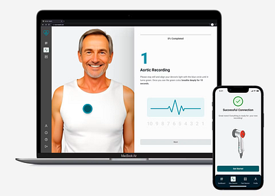 Aortic Recording app design ui ux wireframe