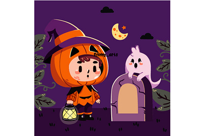 Hand Drawn Halloween Illustration accessories candy cartoon celebration costume decoration dress elements festival grave graveyard halloween holiday lantern party pumpkin religious season spooky witch