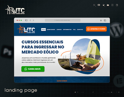 Landing Page - WindTC elementor photoshop ui design wordpress