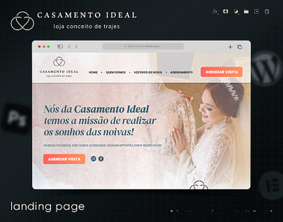 Landing Page - Casamento Ideal elementor photoshop ui design wordpress