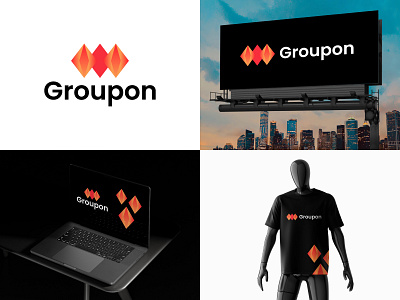 "Groupon" - Business Company Logo Design, Brand Identity agency logo brand identity brand mark branding business business company business logo design company company logo creative logo group logo logo logo design logo design company minimalist logo modern logo startup company logo team logo tech logo