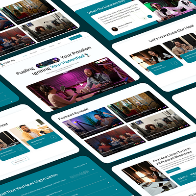 Modern Podcast Landing Page Design design design obsessed landing page minimal minimal web modern web pod cast web design podcast podcast web podcast website raddito ui ui design uiux uiux design user interface web web design website website design
