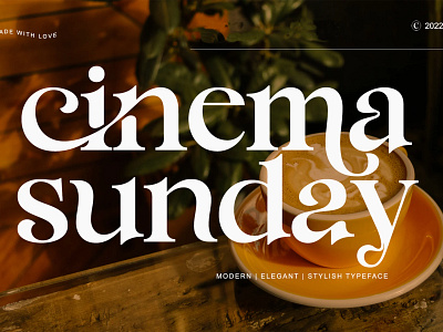 Cinema sunday By Handpikproject branding canva commercial use cricut digital download digital font elegant graphic design heading headline illustration ligature font logo mobile modern print procreate serif font ui wedding font