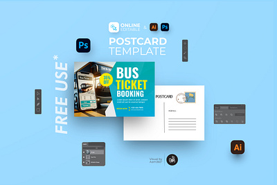 Bus Ticket Booking Ad Template aam360 aam3sixty bus journey promotion bus reservation ad bus service promotion bus ticket booking ad concept custom bus ticket flyer editable bus ticket template icket booking flyer design illustration logo online ticket booking design public transport ad flyer transport service ad transport service flyer template travel agency flyer travel booking flyer ui us ticket flyer template