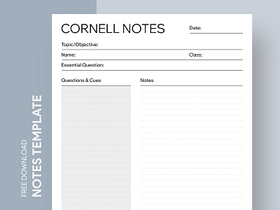 High School Cornell Notes Free Google Docs Template cornell notes cornell notes template cornell template docs free google docs templates free template free template google docs google google docs google docs notes template high school cornell notes notebook notepaper notes school cornell notes school notes template template