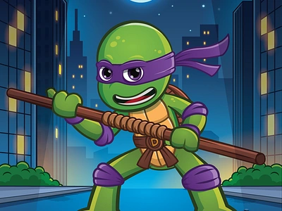 Vector Illustration - Donatello (TMNT) design graphic design illustration vector