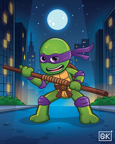 Vector Illustration - Donatello (TMNT) design graphic design illustration vector