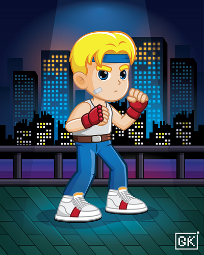 Vector Illustration - Axel (Streets Of Rage) design graphic design illustration vector