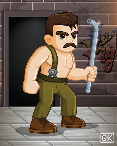 Vector Illustration - Haggar (Final Fight) design graphic design illustration vector