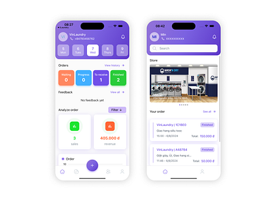 Ilaundry - Laundry ordering app design ui uxui