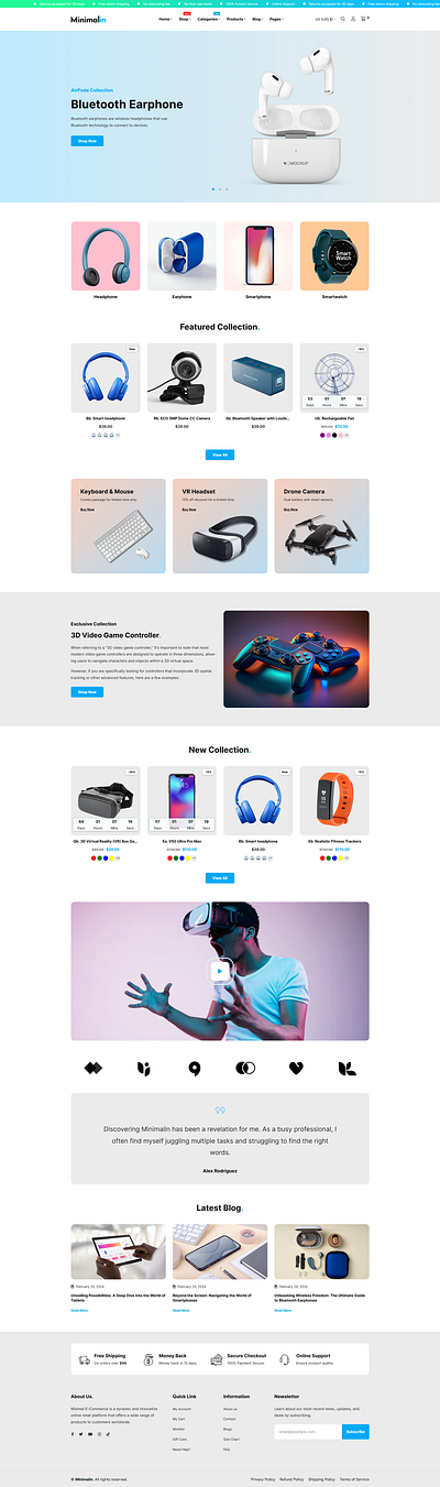 Minimalin - Minimal Multipurpose Shopify Theme OS 2.0 ecommerce electronics fashion jewelry minimal multipurpose shopify store theme toy