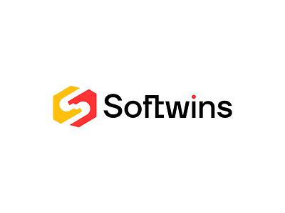 Softwins Logo Design For Software Company abstract logo app icon brand identity branding creative logo letter s logo logo design softwins