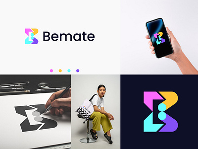 Bemate Modern logo design branding creative logo design graphic design letter b letter logo logo logo brandidentity logo branding logo design logo designer logo mark logo type modern logo design