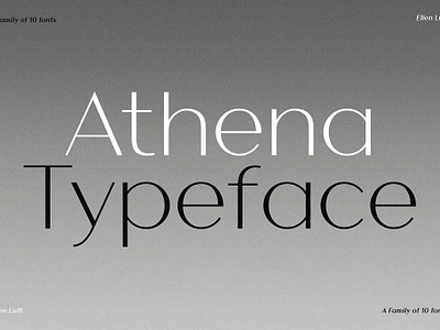 Athena - An Elegant Sans Serif beautiful bold books branding broadway display fashion headline logos magazine minimal poster simple thin