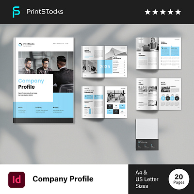 Company Profile Template a4 architecture brand proposal branding business business brochure company brochure company profile corporate creative proposal design graphic design indesign interior magazine modern print