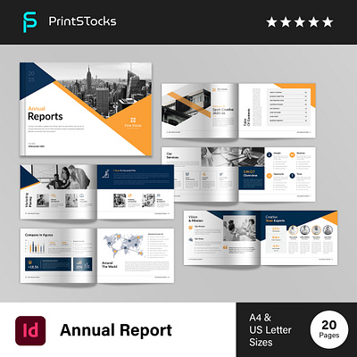 Annual Report Template Landscape a4 annual report bifold brochure branding business business brochure catalog catalogue company brochure company profile creative proposal design graphic design ilustator indesign interior lookbook magazine print template