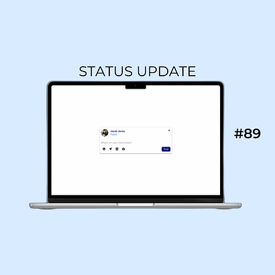 Daily UI Day-89/100:Status Update dailyui day 89 designchallenge designing ui uiuxdesign ux