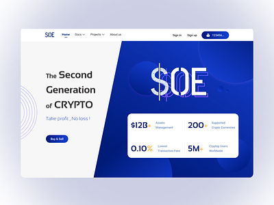 Token website hero section branding design graphic design illustration logo ui uiux ux web webdesign