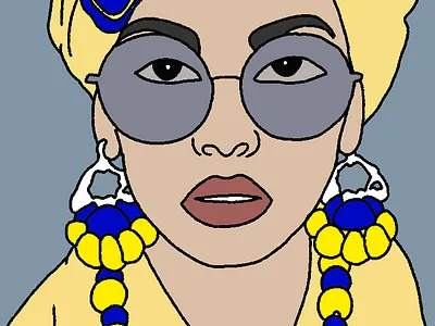 Afro Culture african afro artwork culture lady model