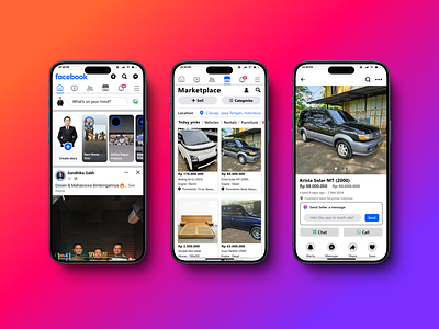 Facebook Marketplace App ui