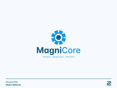 Magni Core || Mechanical Engineering & Manufacturing Logo analysislogo brandidentity businesslogo engineeringlog gearlogo iconiclogo industriallogo logocreation logodesign machinerylogo magnifyingglass manufacturing mechanicallogo minimallogo modernlogo monogramlogo precisionlogo startuplogo techlogo technicallogo