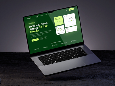 Cloud Storage saas website Landing page design UI UX design app design cloud cloud storage website crm crm software website design graphic design green website landing page saas saas design saas landing page storage ui ui design ux design website