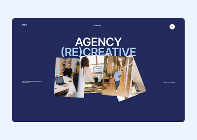 TREA - Digital Agency Website agency creative design landing page studio ui web design