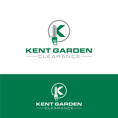 Garden Clearance Company Logo chainsaw chainsaw logo chainsaw logo design flat garden garden clearance company garden trimmer gardener gardening gardening clearance gardening clearancee logo gardening logo k k logo lettermark minimal modern symbolic tree trimmer